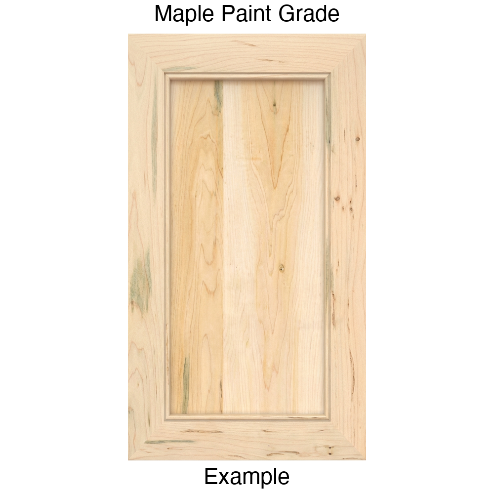 Estrella Recessed Panel Cabinet Door in Maple Paint Grade
