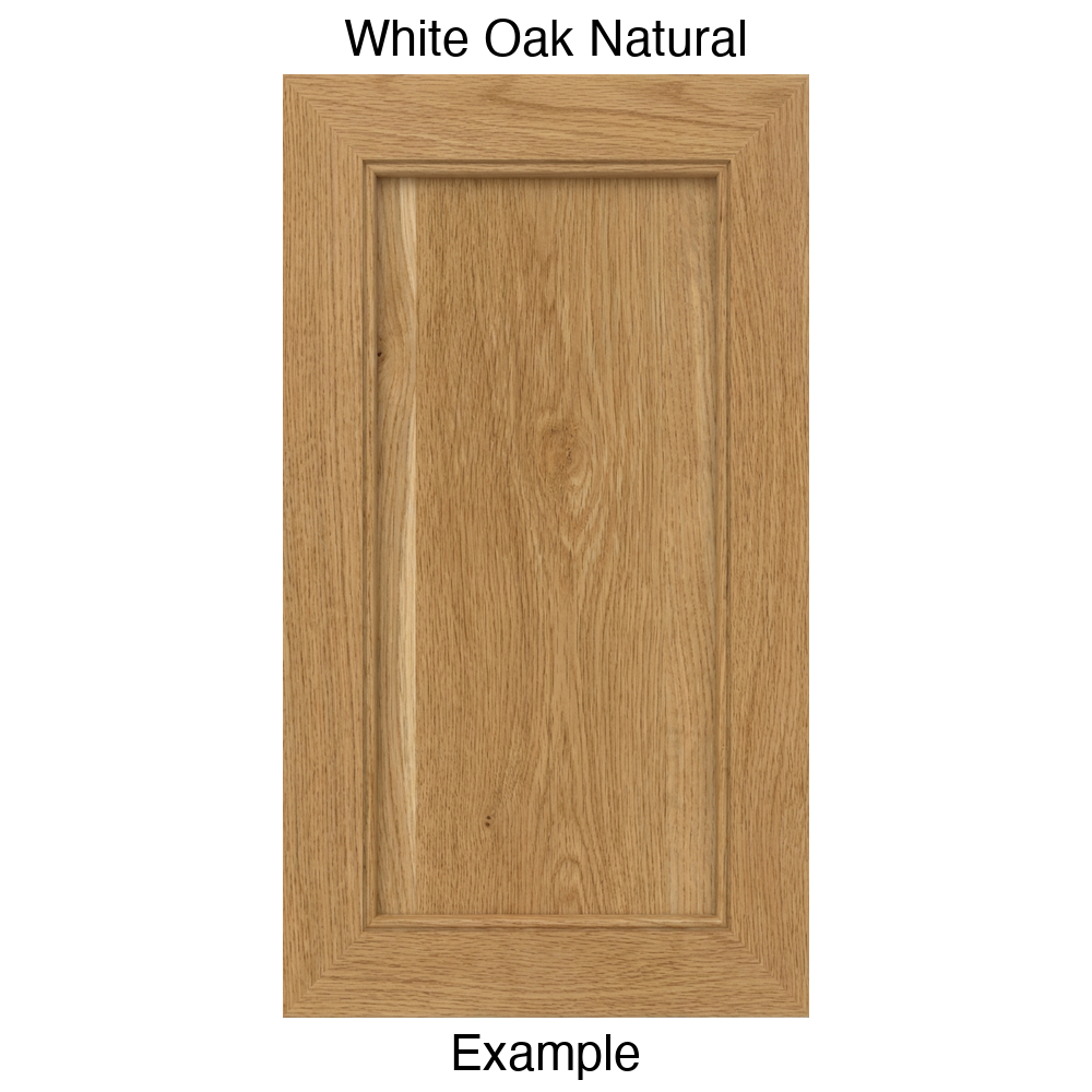 Estrella Recessed Panel Cabinet Door in White Oak Natural