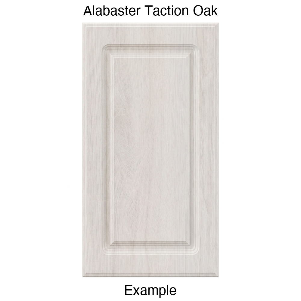 FC712 Raised Panel Thermofoil Cabinet Door in Alabaster Taction Oak