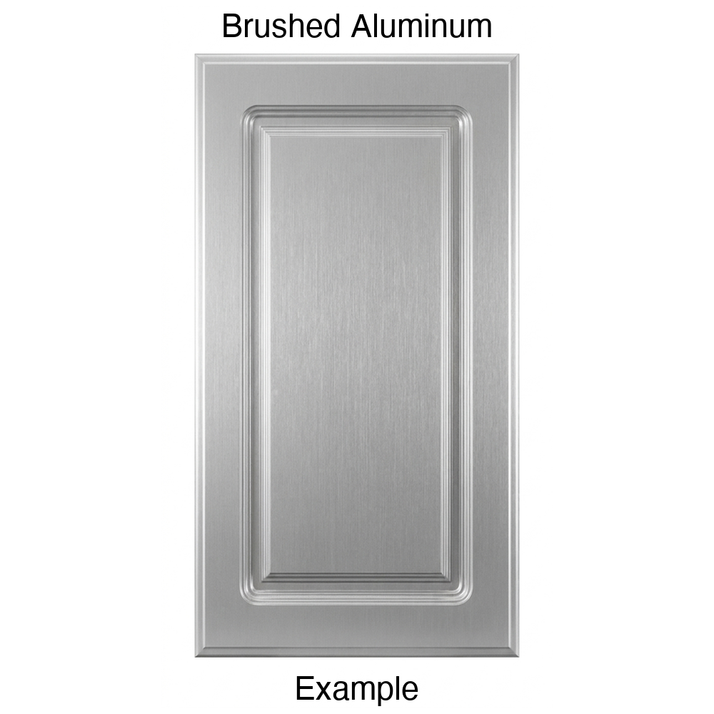 FC712 Raised Panel Thermofoil Cabinet Door in Brushed Aluminum