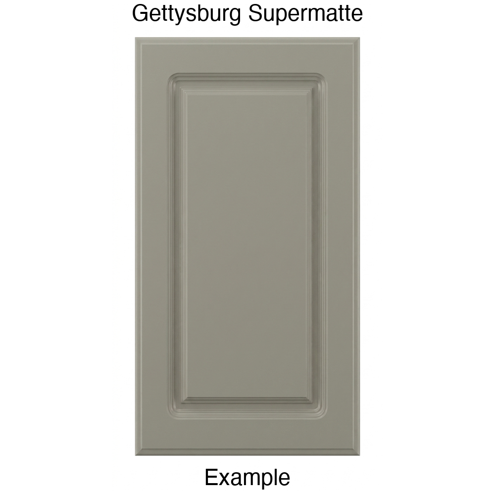 FC712 Raised Panel Thermofoil Cabinet Door in Gettysburg Supermatte