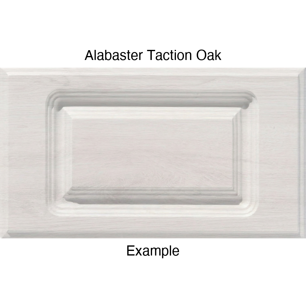 FC714 Thermofoil Drawer Front, Routed, in Alabaster Taction Oak