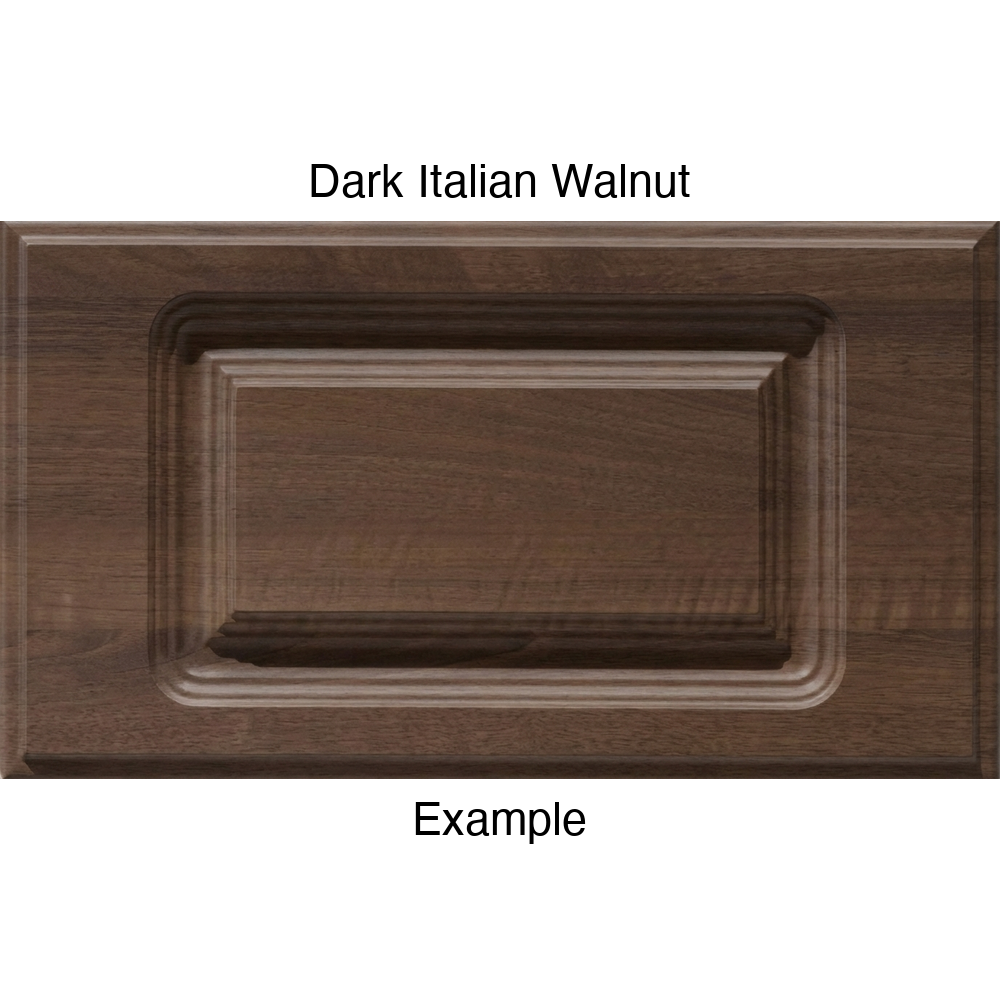 FC714 Thermofoil Drawer Front, Routed, in Dark Italian Walnut