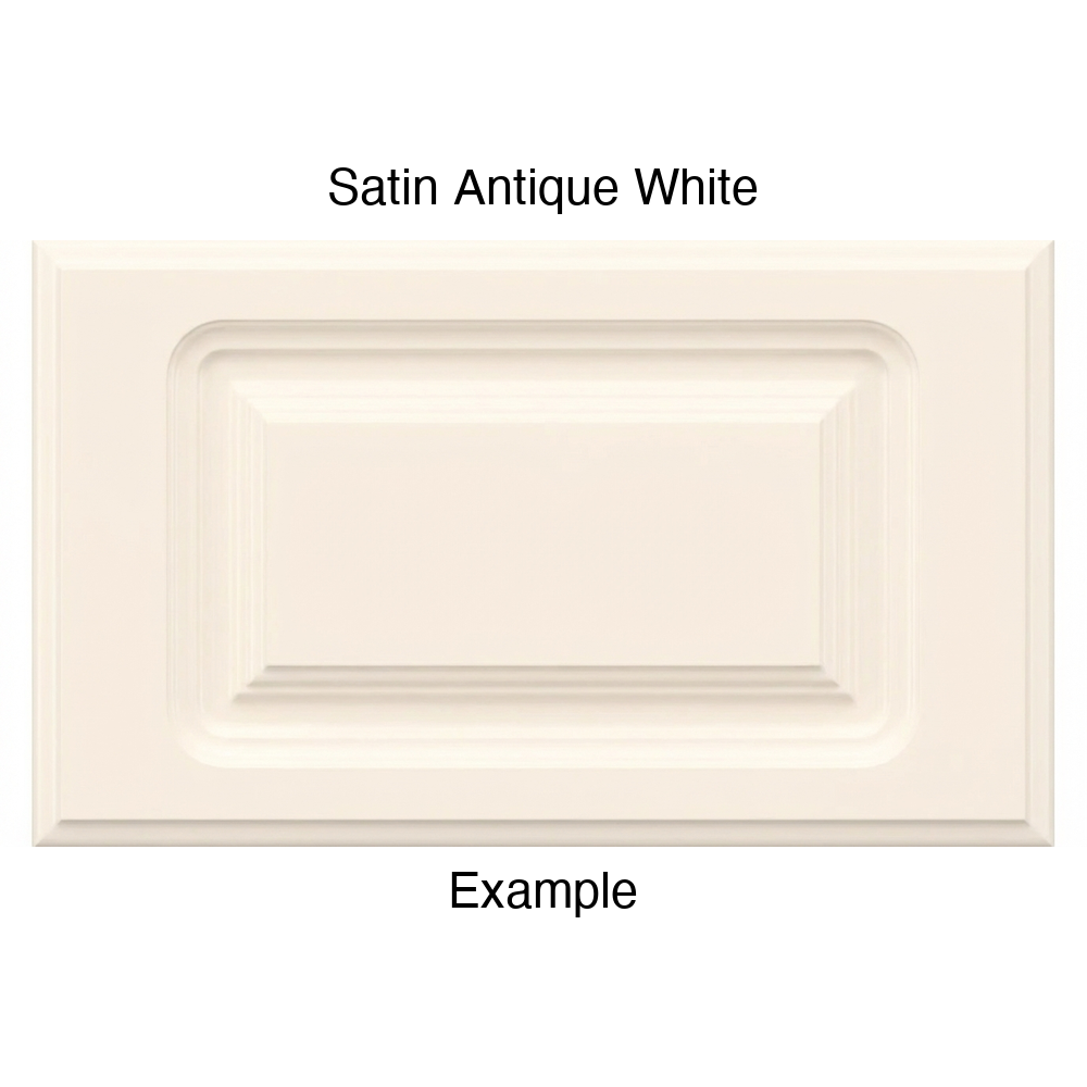 FC714 Thermofoil Drawer Front, Routed, in Satin Antique White