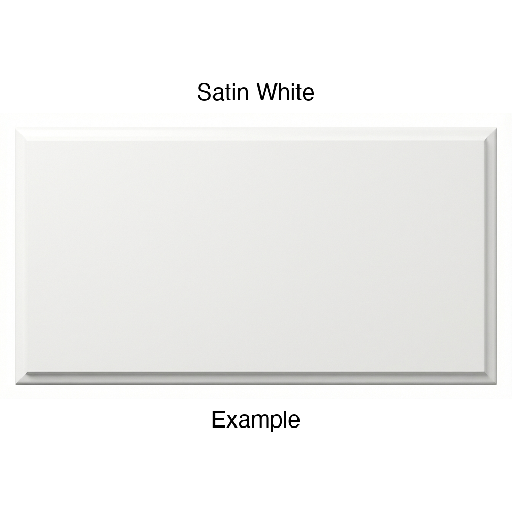 FC714 Thermofoil Drawer Front, Solid, in Satin White