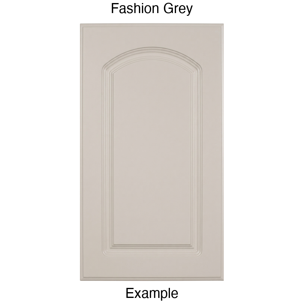 FC716 Arched Raised Panel Thermofoil Cabinet Door in Fashion Grey