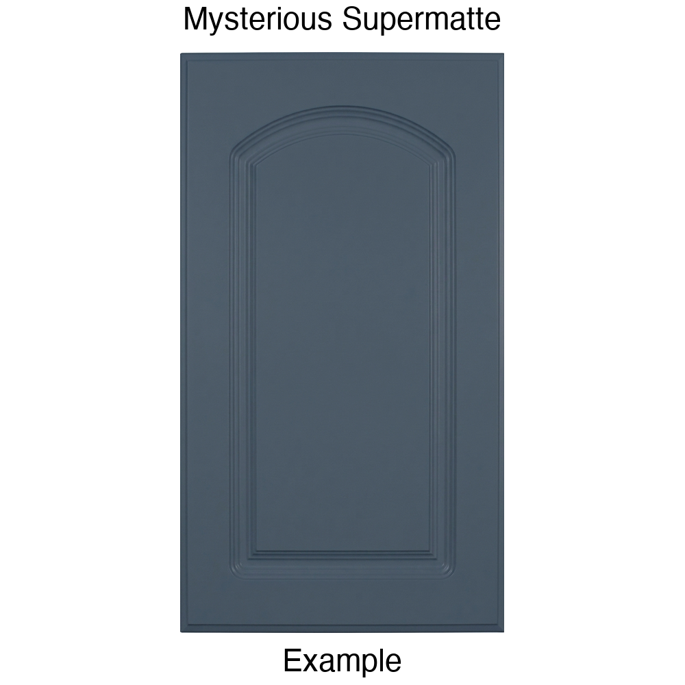 FC716 Arched Raised Panel Thermofoil Cabinet Door in Mysterious Supermatte