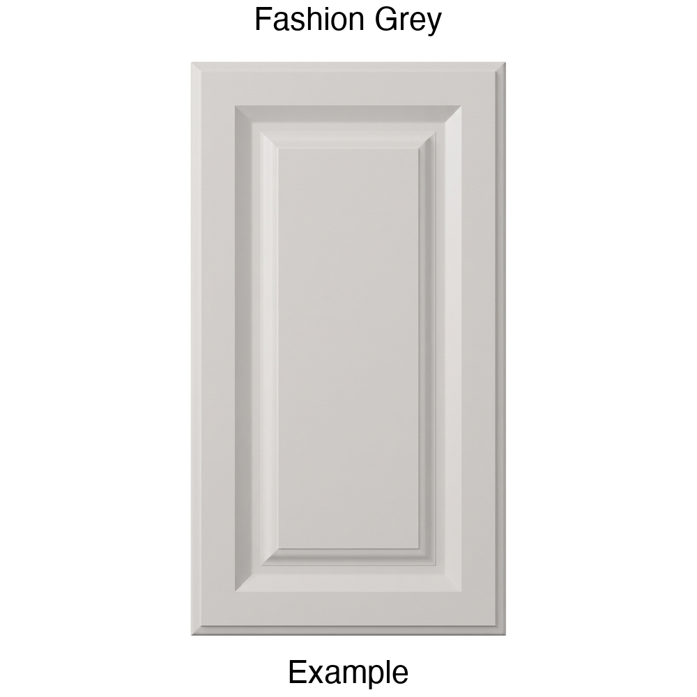 FR556 Raised Panel Thermofoil Cabinet Door in Fashion Grey