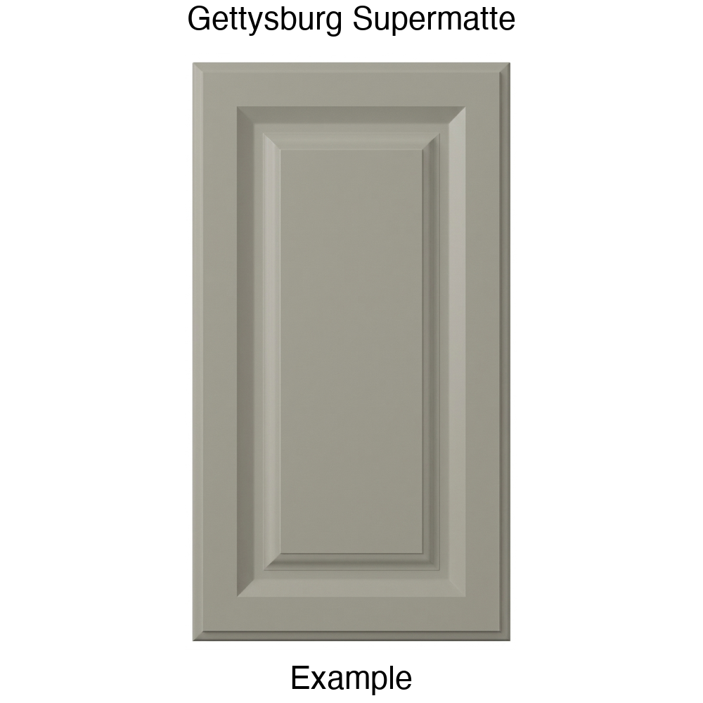 FR556 Raised Panel Thermofoil Cabinet Door in Gettysburg Supermatte