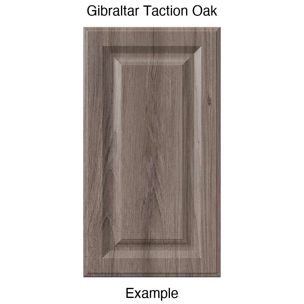 FR556 Raised Panel Thermofoil Cabinet Door in Gibraltar Taction Oak