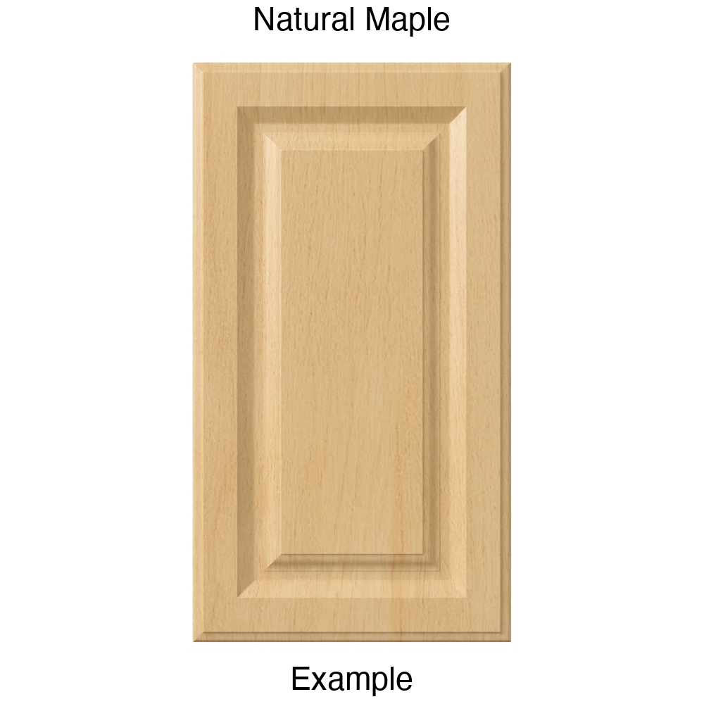 FR556 Raised Panel Thermofoil Cabinet Door in Natural Maple