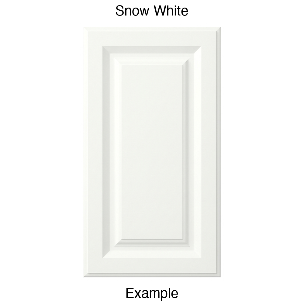 FR556 Raised Panel Thermofoil Cabinet Door in Snow White
