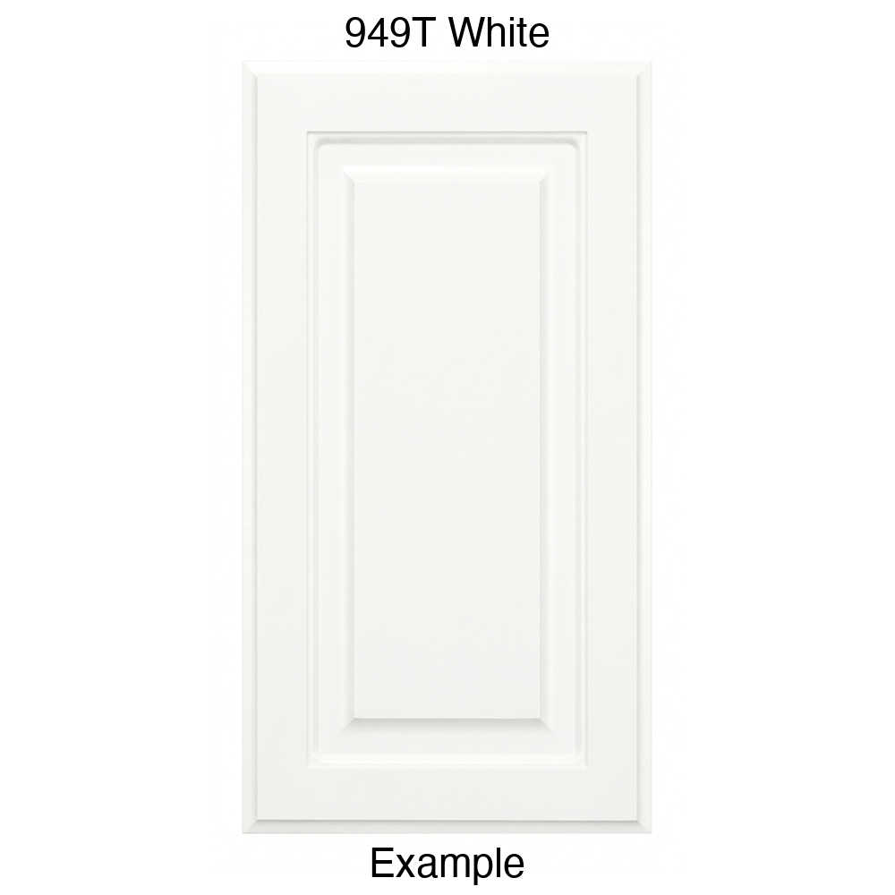 FS742 Raised Panel Thermofoil Cabinet Door in 949T White
