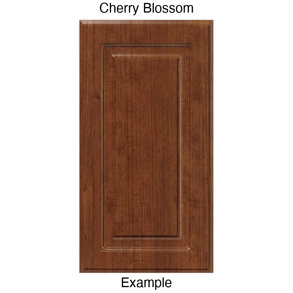 FS742 Raised Panel Thermofoil Cabinet Door in Cherry Blossom