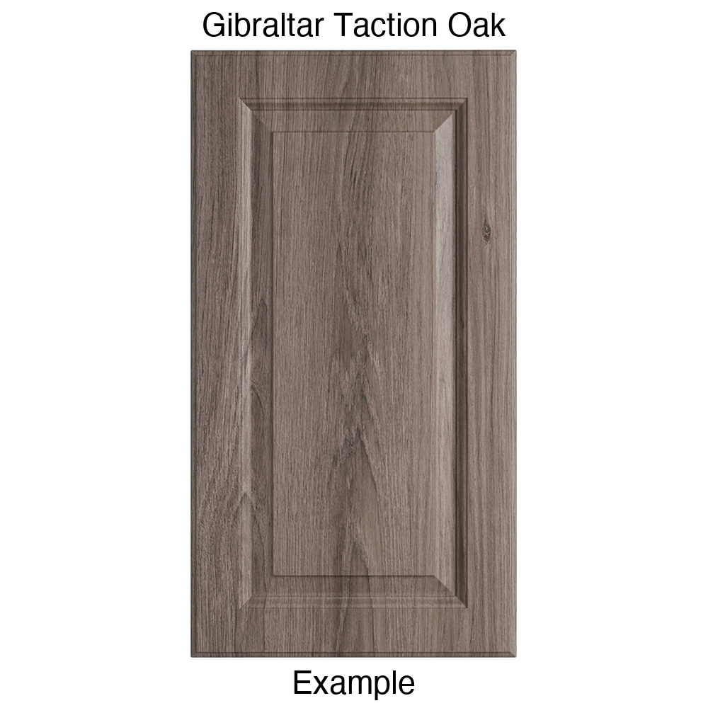 FS742 Raised Panel Thermofoil Cabinet Door in Gibraltar Taction Oak