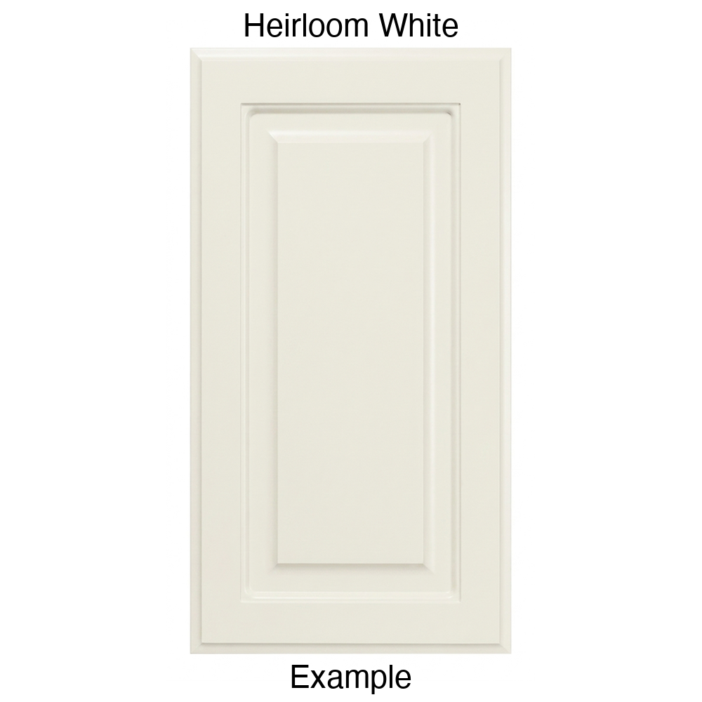 FS742 Raised Panel Thermofoil Cabinet Door in Heirloom White