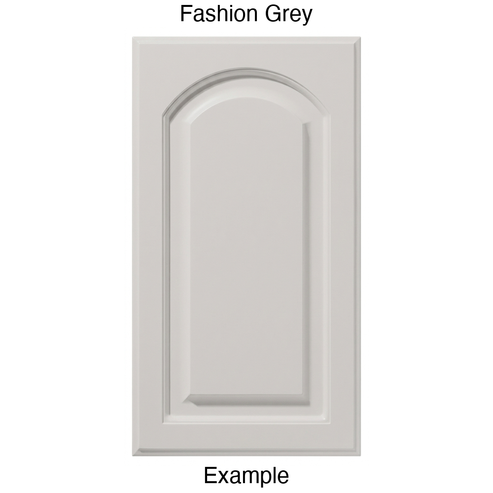 FS746 Arched Raised Panel Thermofoil Cabinet Door in Fashion Grey