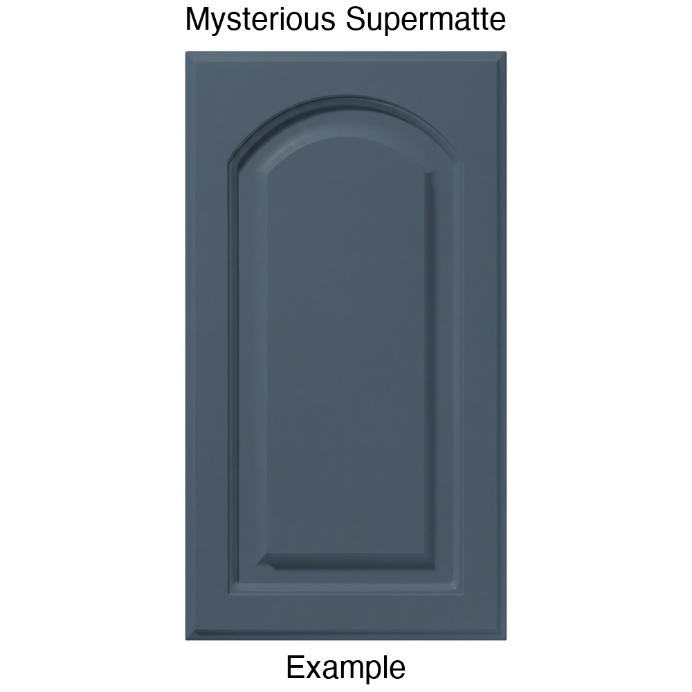 FS746 Arched Raised Panel Thermofoil Cabinet Door in Mysterious Supermatte
