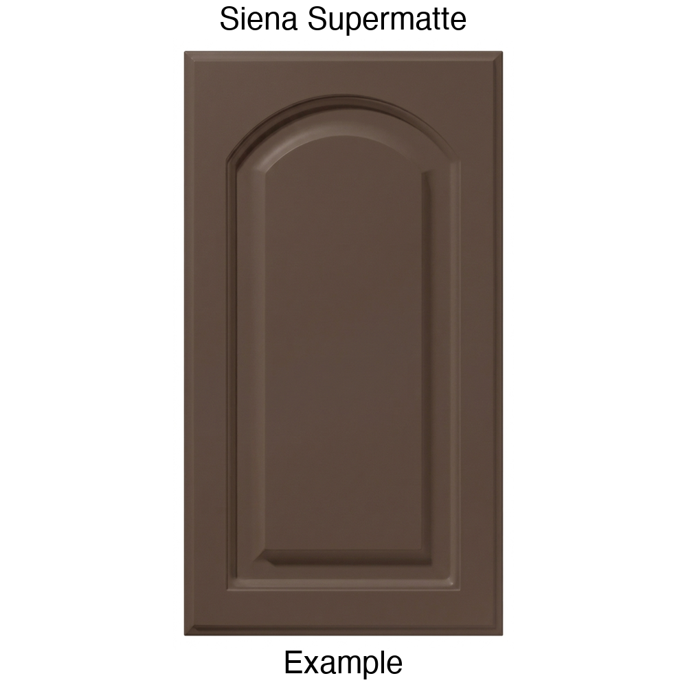 FS746 Arched Raised Panel Thermofoil Cabinet Door in Siena Supermatte