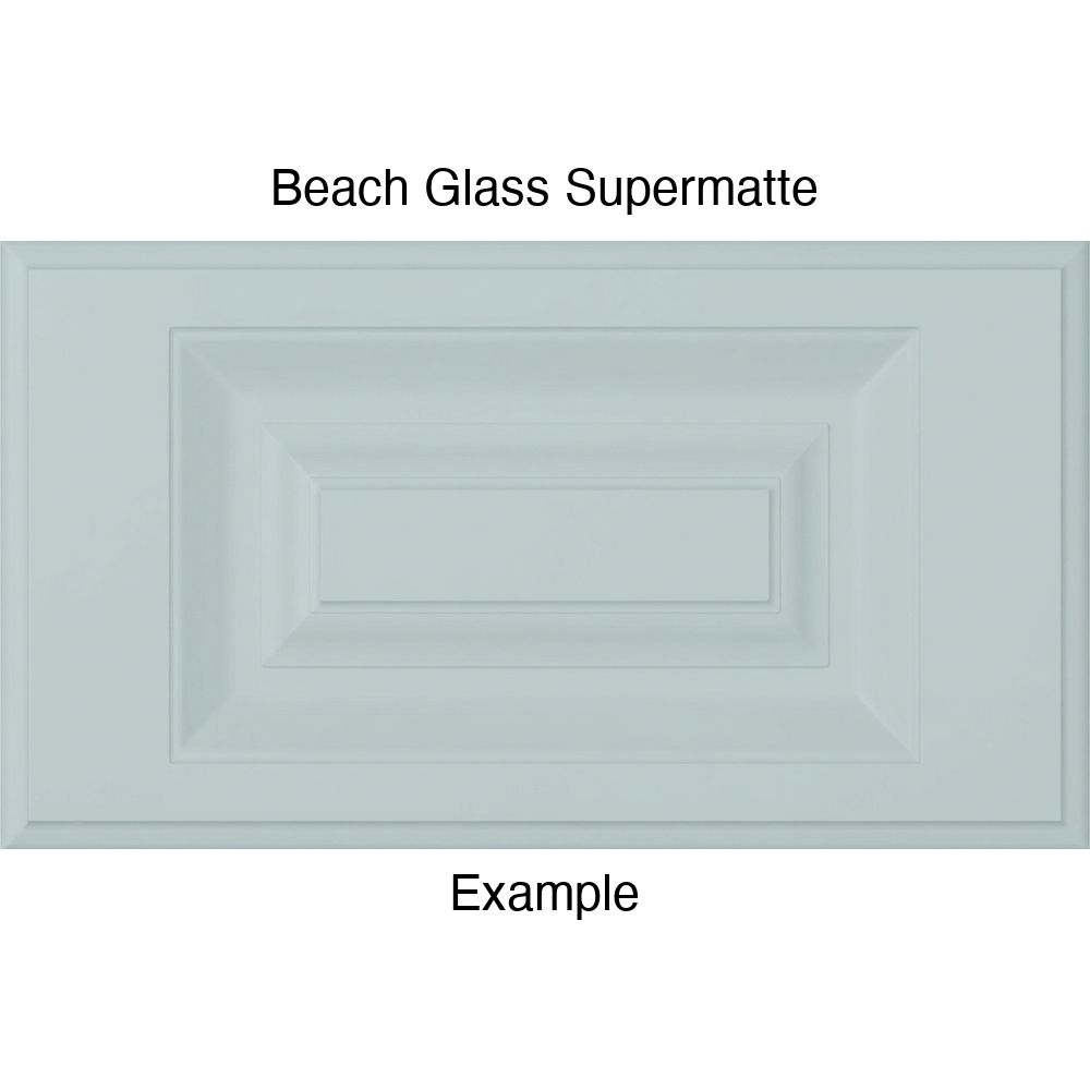 FS842 Thermofoil Drawer Front, Routed, in Beach Glass Supermatte
