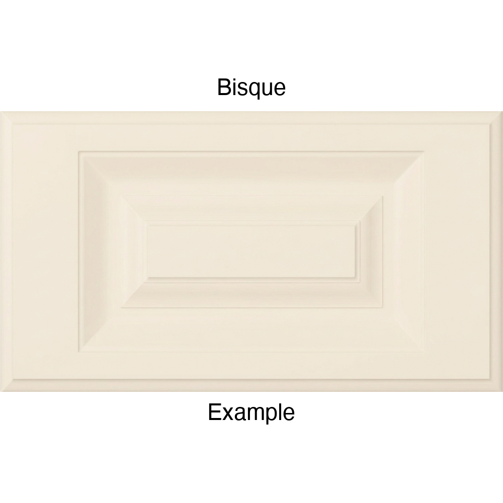 FS842 Thermofoil Drawer Front, Routed, in Bisque