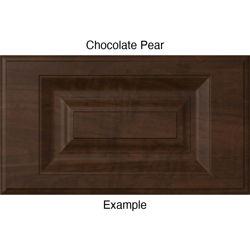 FS842 Thermofoil Drawer Front, Routed, in Chocolate Pear
