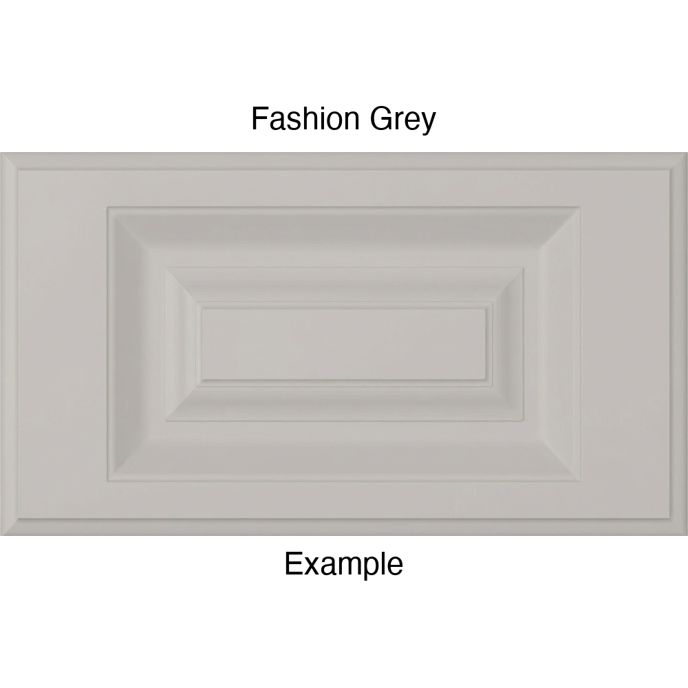 FS842 Thermofoil Drawer Front, Routed, in Fashion Grey