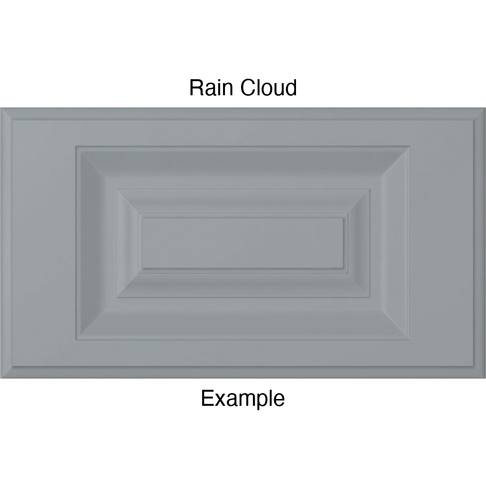 FS842 Thermofoil Drawer Front, Routed, in Rain Cloud