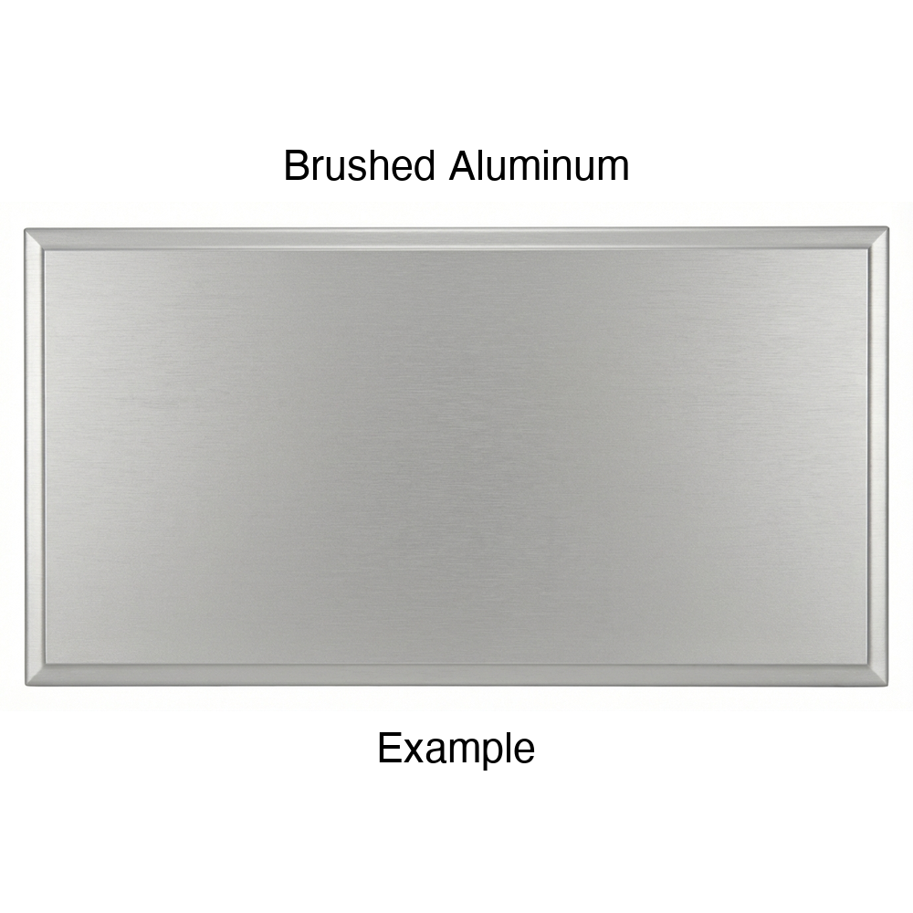 FS842 Thermofoil Drawer Front, Solid, in Brushed Aluminum