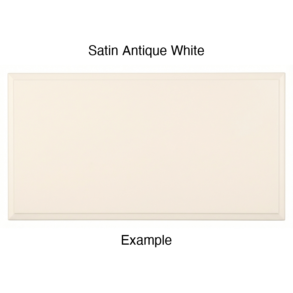 FS842 Thermofoil Drawer Front, Solid, in Satin Antique White
