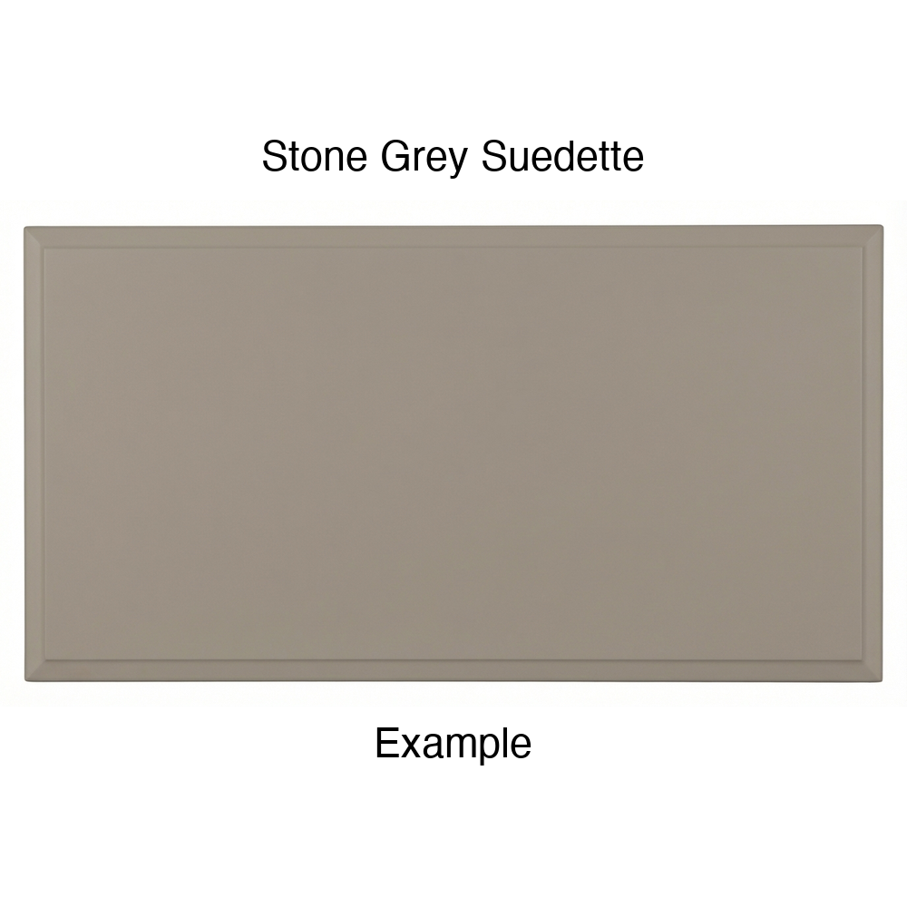 FS842 Thermofoil Drawer Front, Solid, in Stone Grey Suedette