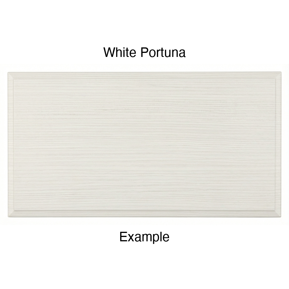 FS842 Thermofoil Drawer Front, Solid, in White Portuna