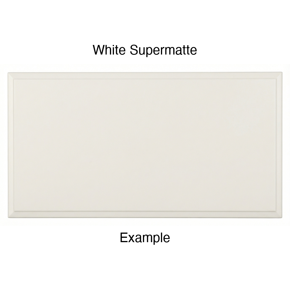 FS842 Thermofoil Drawer Front, Solid, in White Supermatte