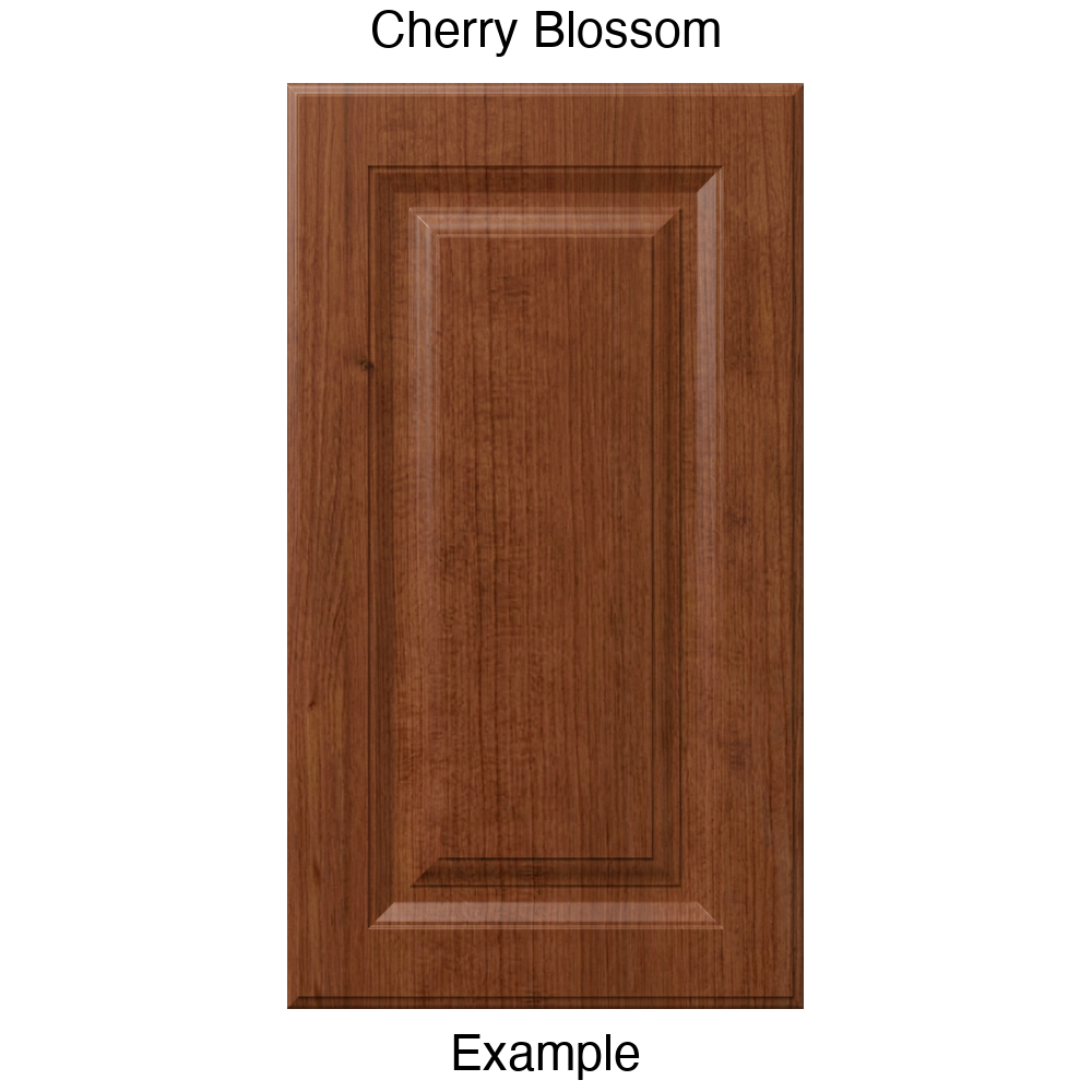 FS842 Raised Panel Thermofoil Cabinet Door in Cherry Blossom