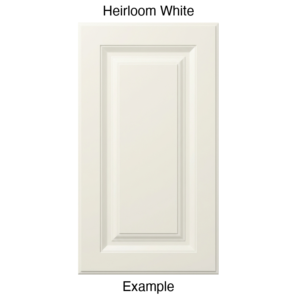 FS842 Raised Panel Thermofoil Cabinet Door in Heirloom White