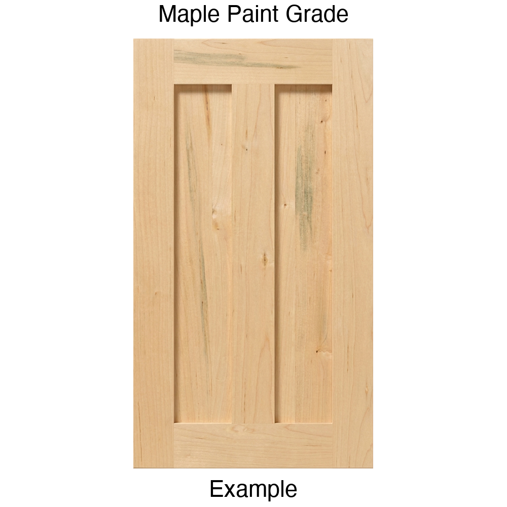 Flagstaff Recessed Panel Cabinet Door in Maple Paint Grade