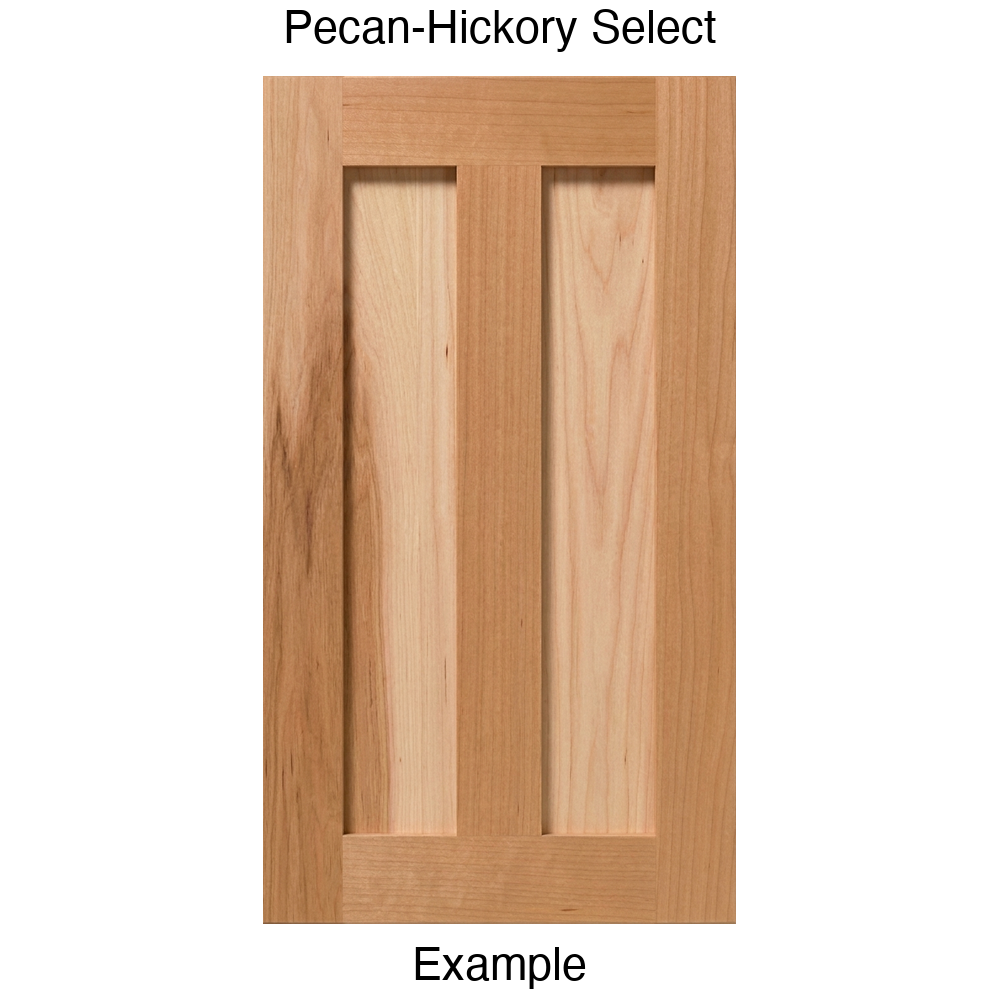 Flagstaff Recessed Panel Cabinet Door in Pecan Hickory Select