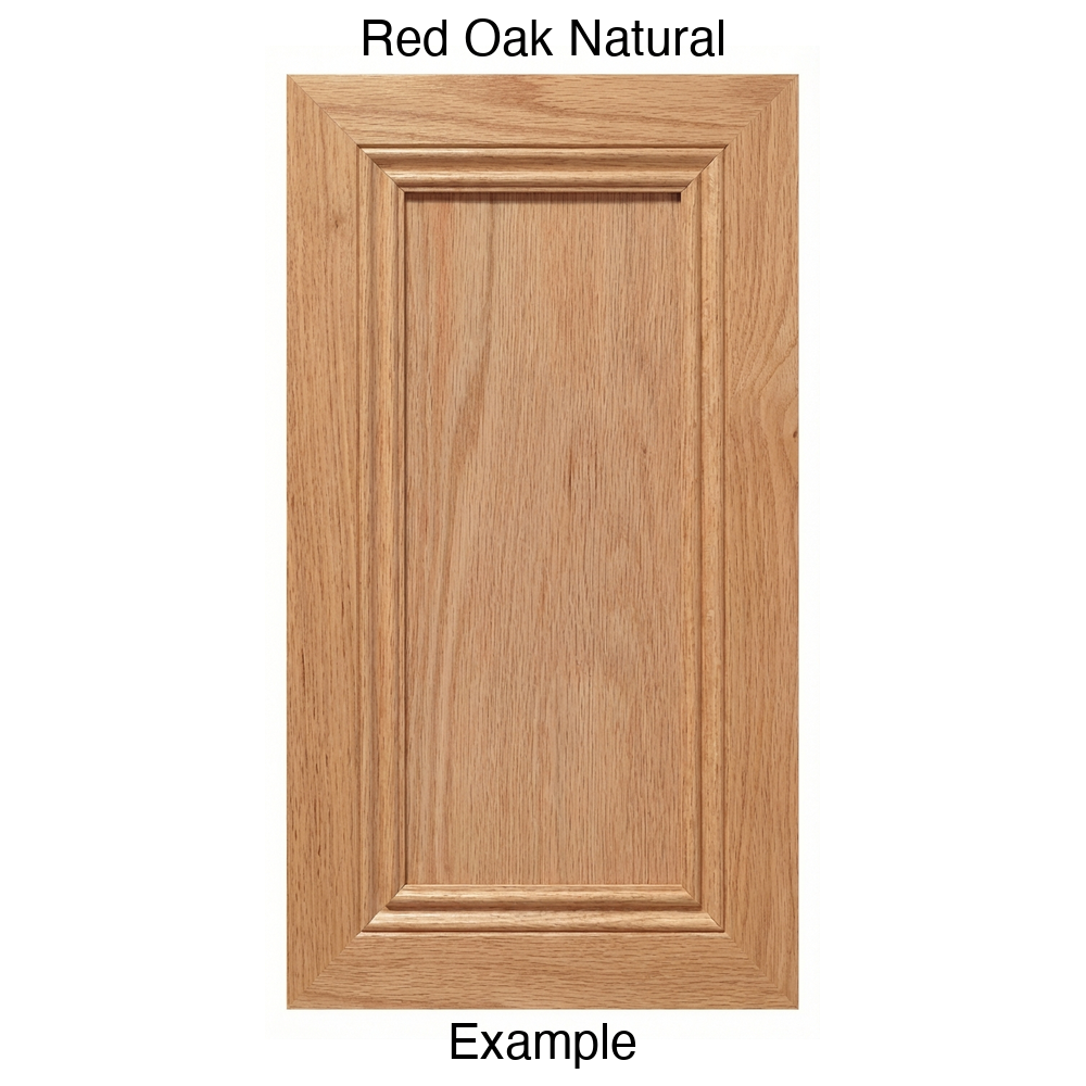 Frontier Recessed Panel Cabinet Door in Red Oak Natural