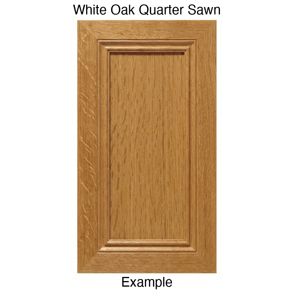 Frontier Recessed Panel Cabinet Door in White Oak Quarter Sawn