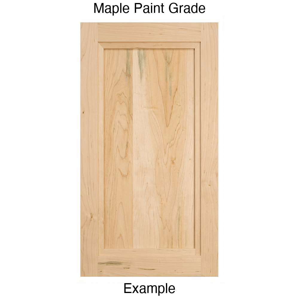 Graham Recessed Panel Cabinet Door in Maple Paint Grade