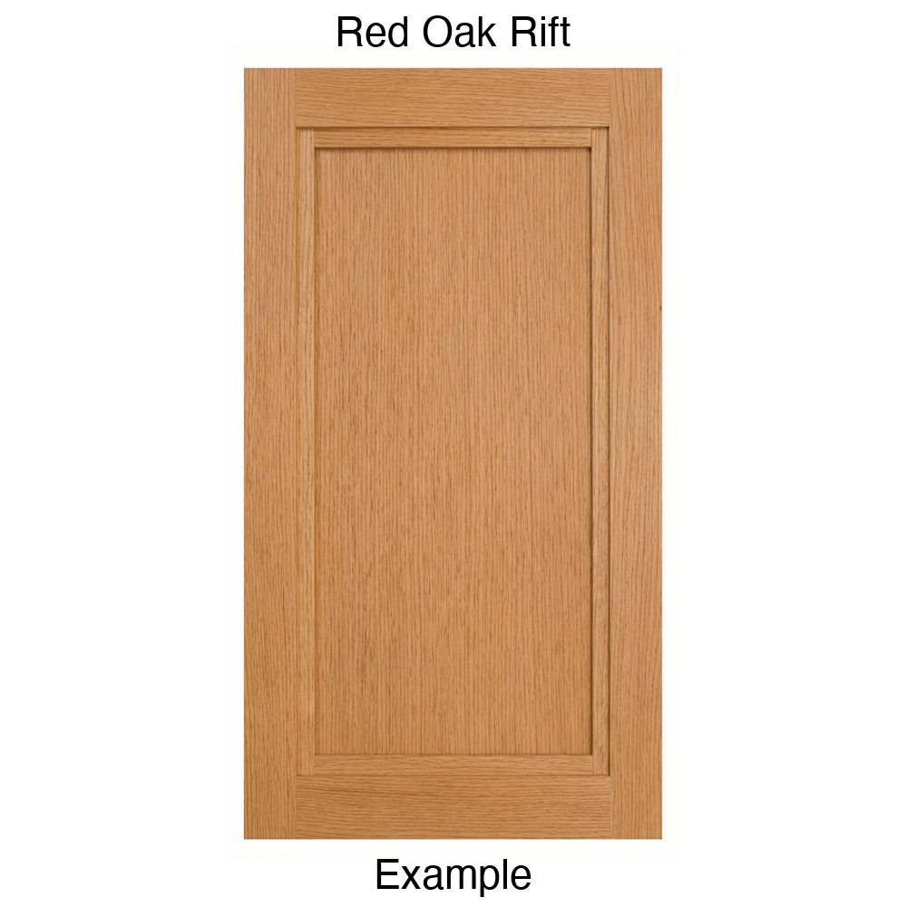 Graham Recessed Panel Cabinet Door in Red Oak Rift