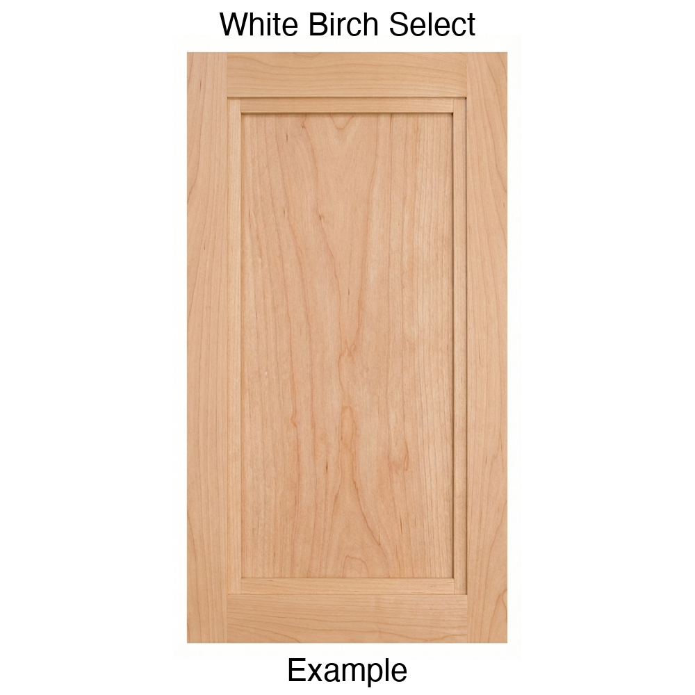 Graham Recessed Panel Cabinet Door in White Birch Select