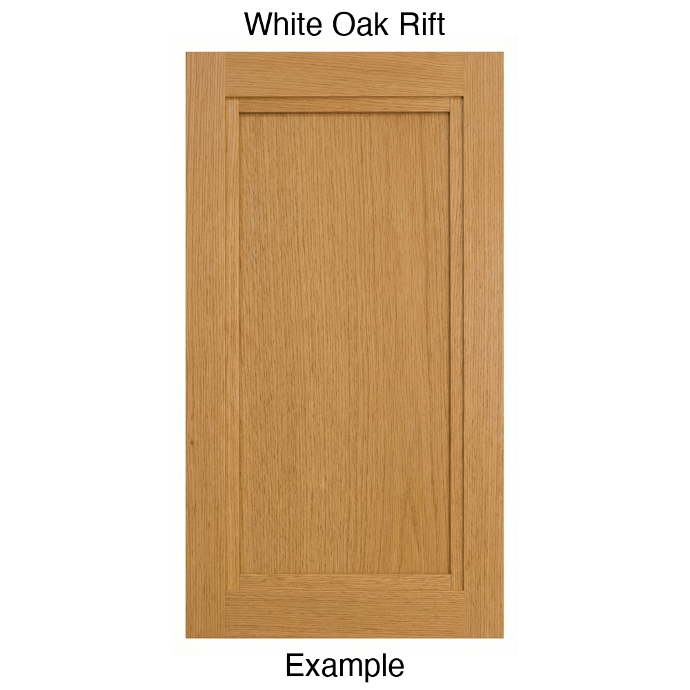 Graham Recessed Panel Cabinet Door in White Oak Rift