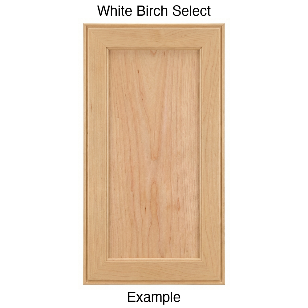 Hayes Recessed Panel Cabinet Door in White Birch Select