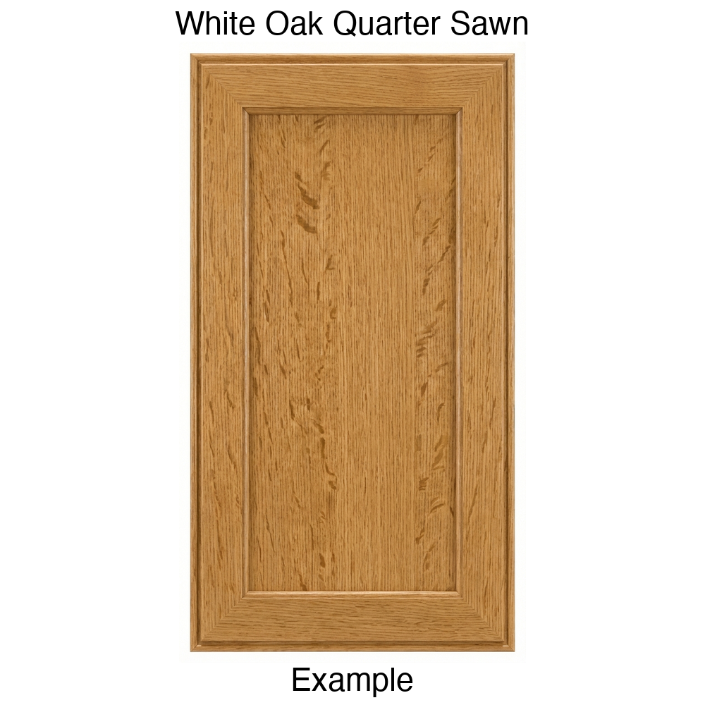 Hayes Recessed Panel Cabinet Door in White Oak Quarter Sawn
