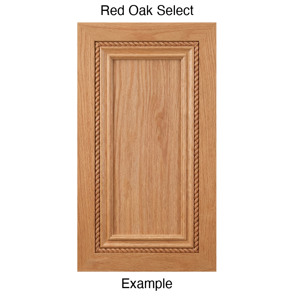 Highpointe Recessed Panel Cabinet Door in Red Oak Select