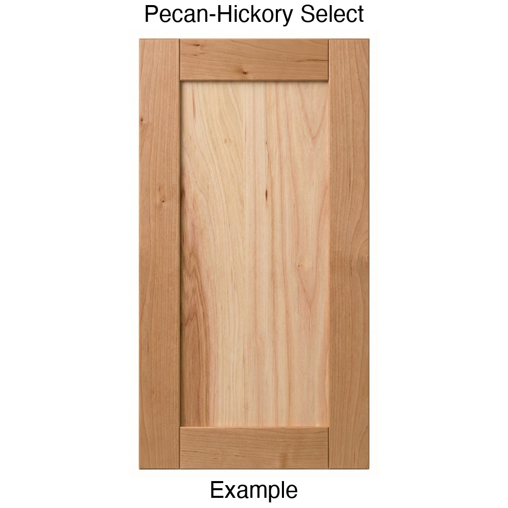 Indiana Recessed Panel Cabinet Door in Pecan-Hickory Select