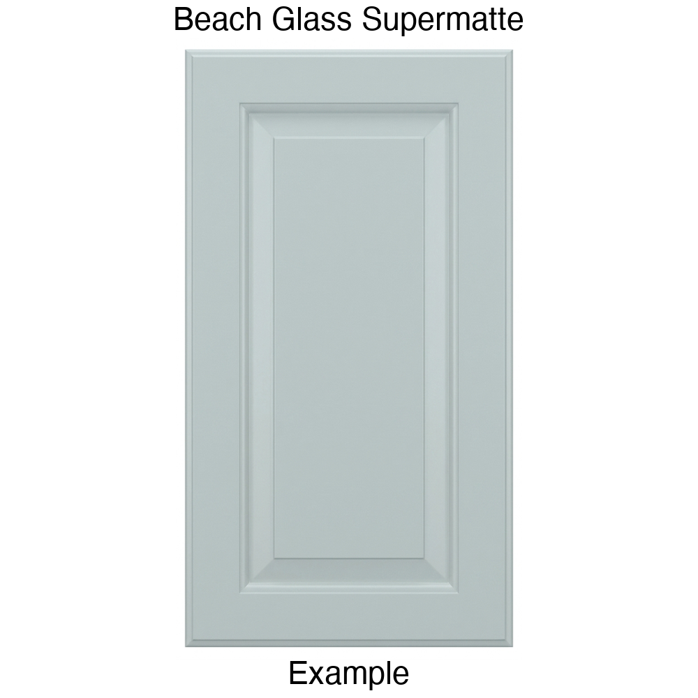 JR7 Raised Panel Thermofoil Cabinet Door (Revere Style) in Beach Glass Supermatte