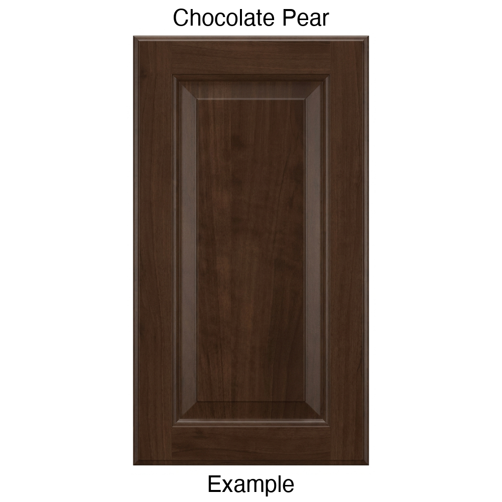 JR7 Raised Panel Thermofoil Cabinet Door (Revere Style) in Chocolate Pear
