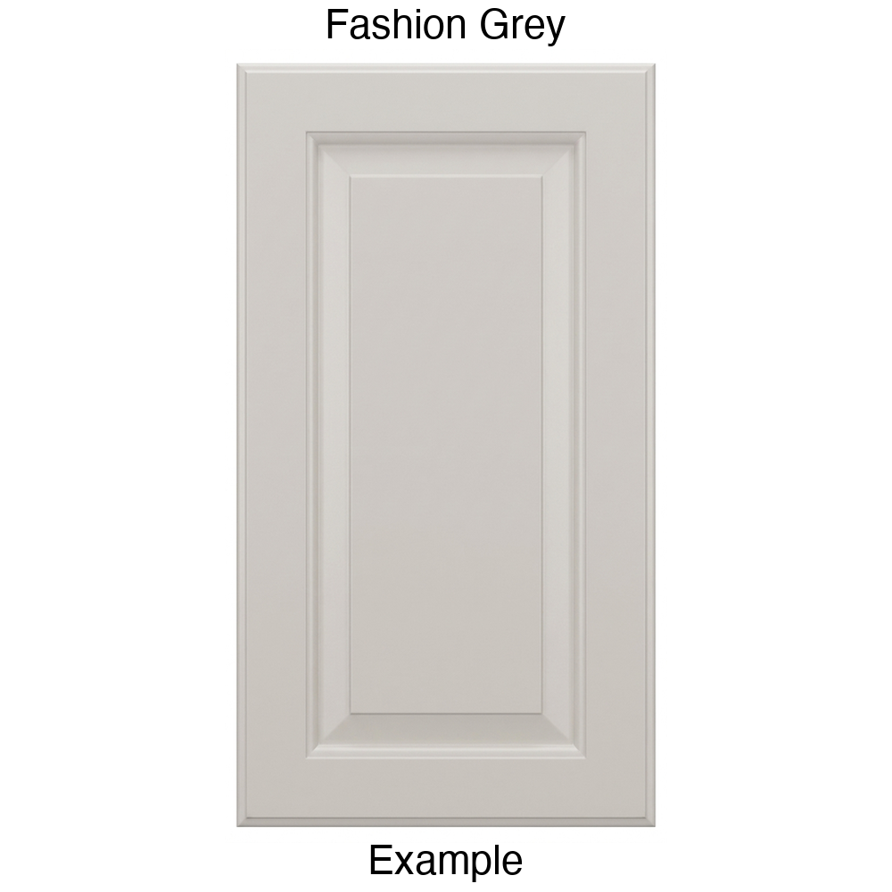 JR7 Raised Panel Thermofoil Cabinet Door (Revere Style) in Fashion Grey
